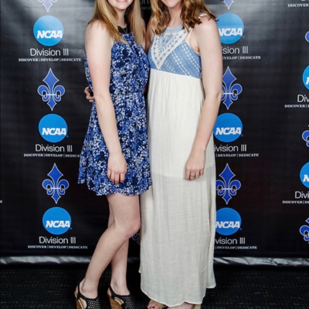 Blue and black charming Charlie dress